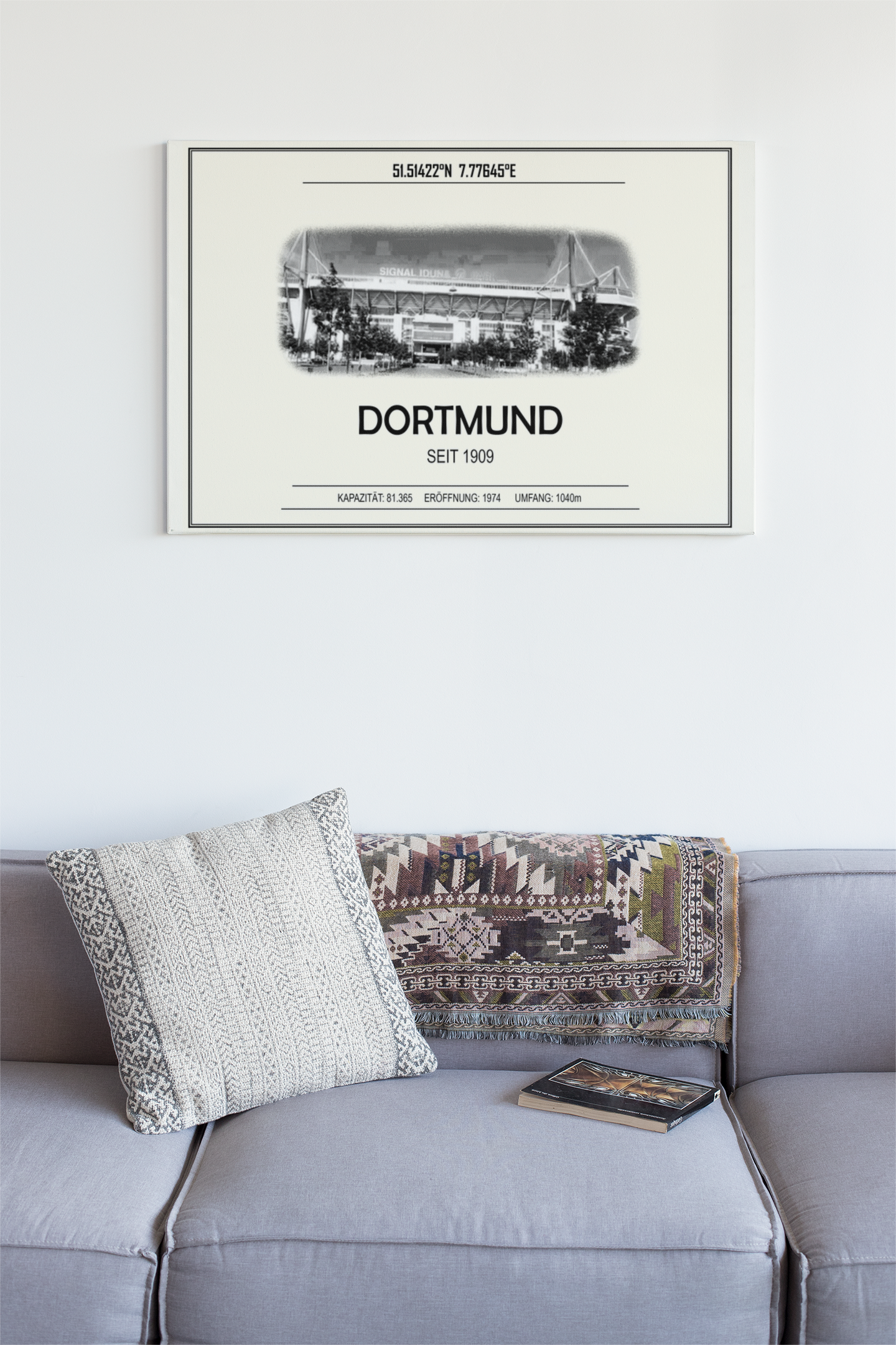 Dortmund Stadion Leinwand