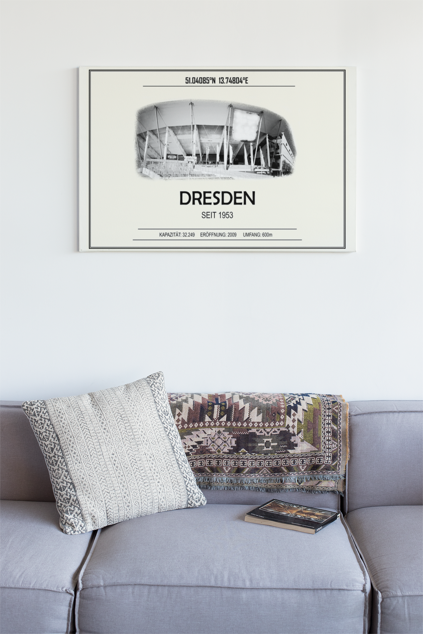 Dresden Stadion Leinwand