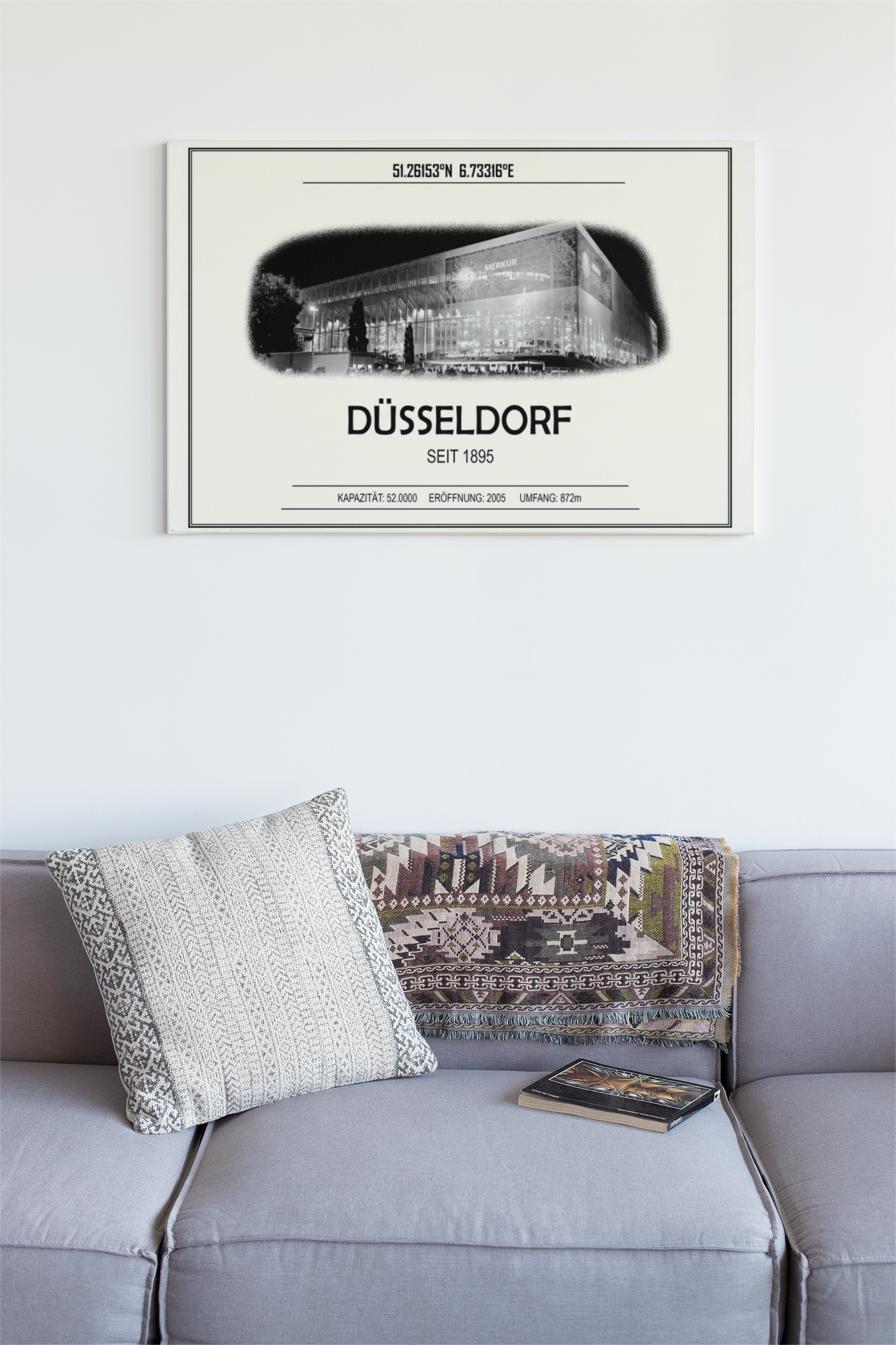 Düsseldorf Stadion Leinwand