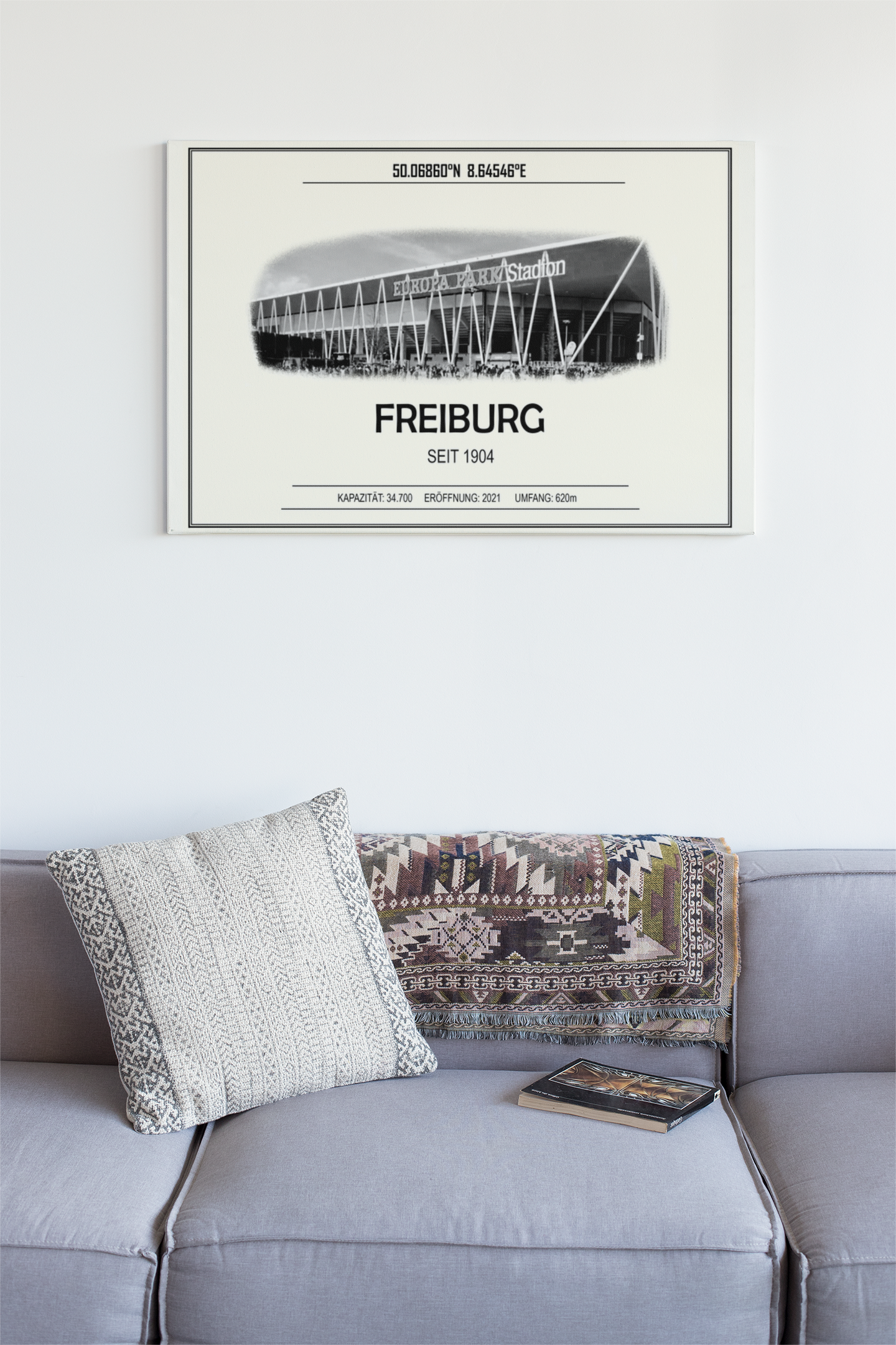 Freiburg Stadion Leinwand