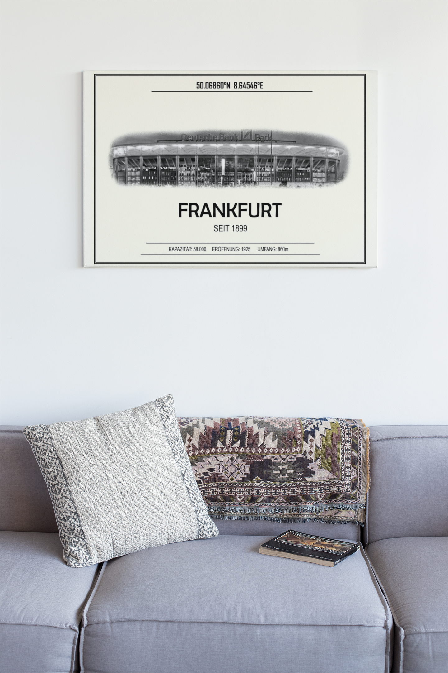 Frankfurt Stadion Leinwand
