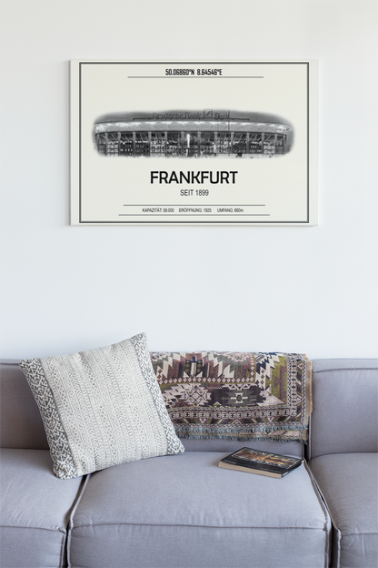 Frankfurt Stadion Leinwand