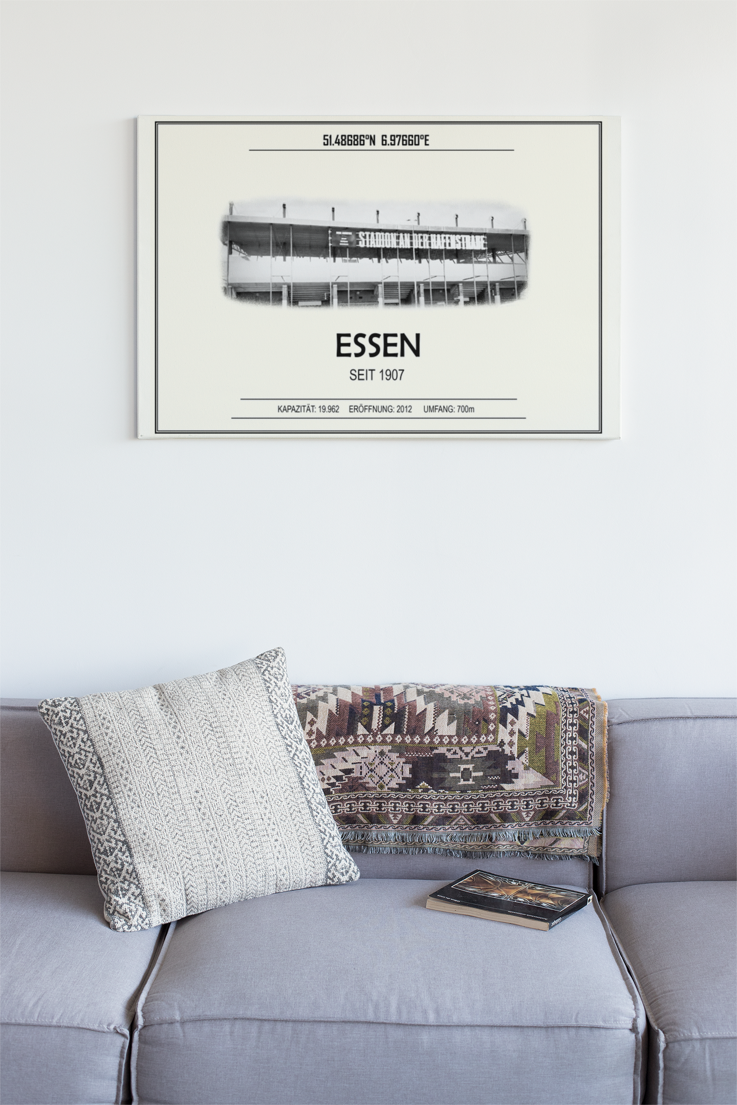 Essen Stadion Leinwand