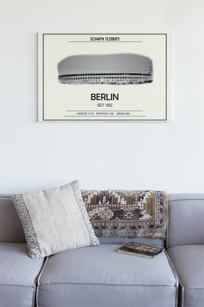 Berlin Stadion Leinwand