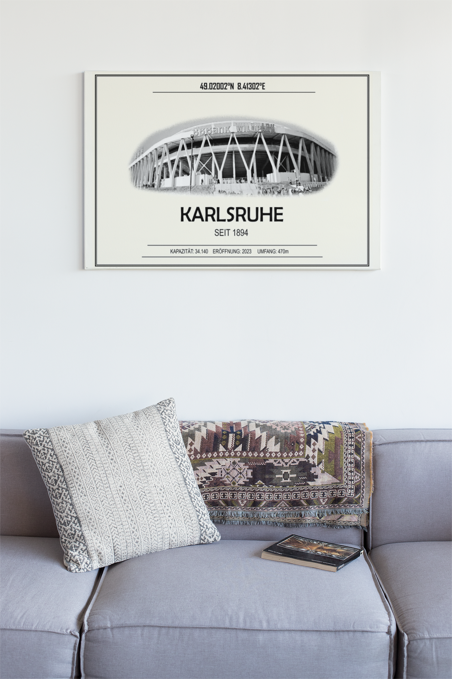 Karlsruhe Stadion Leinwand