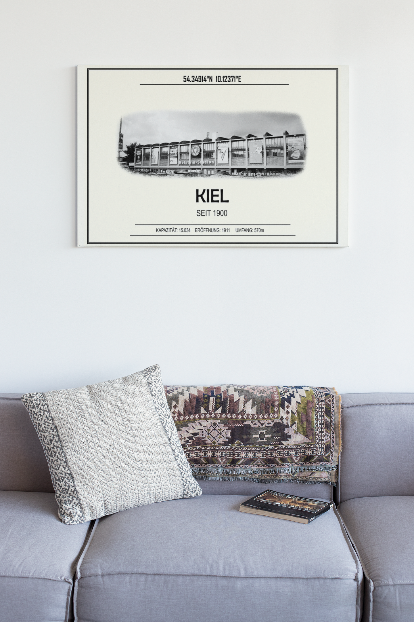 Kiel Stadion Leinwand