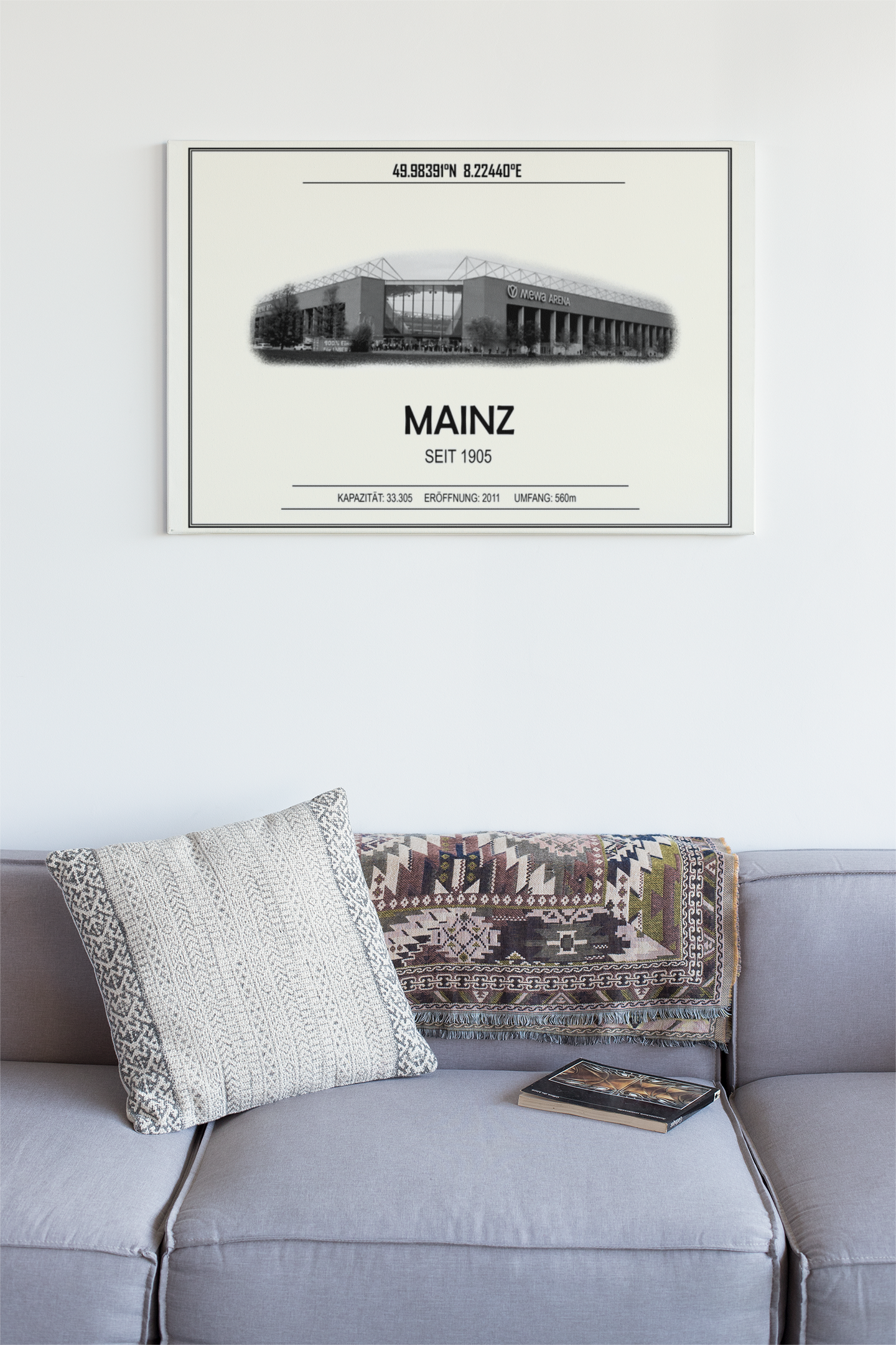 Mainz Stadion Leinwand