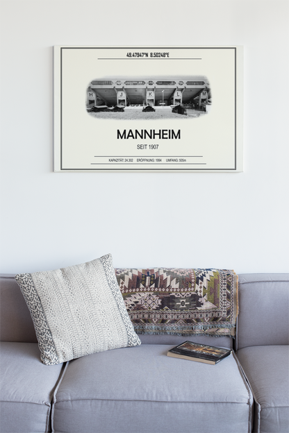 Mannheim Stadion Leinwand