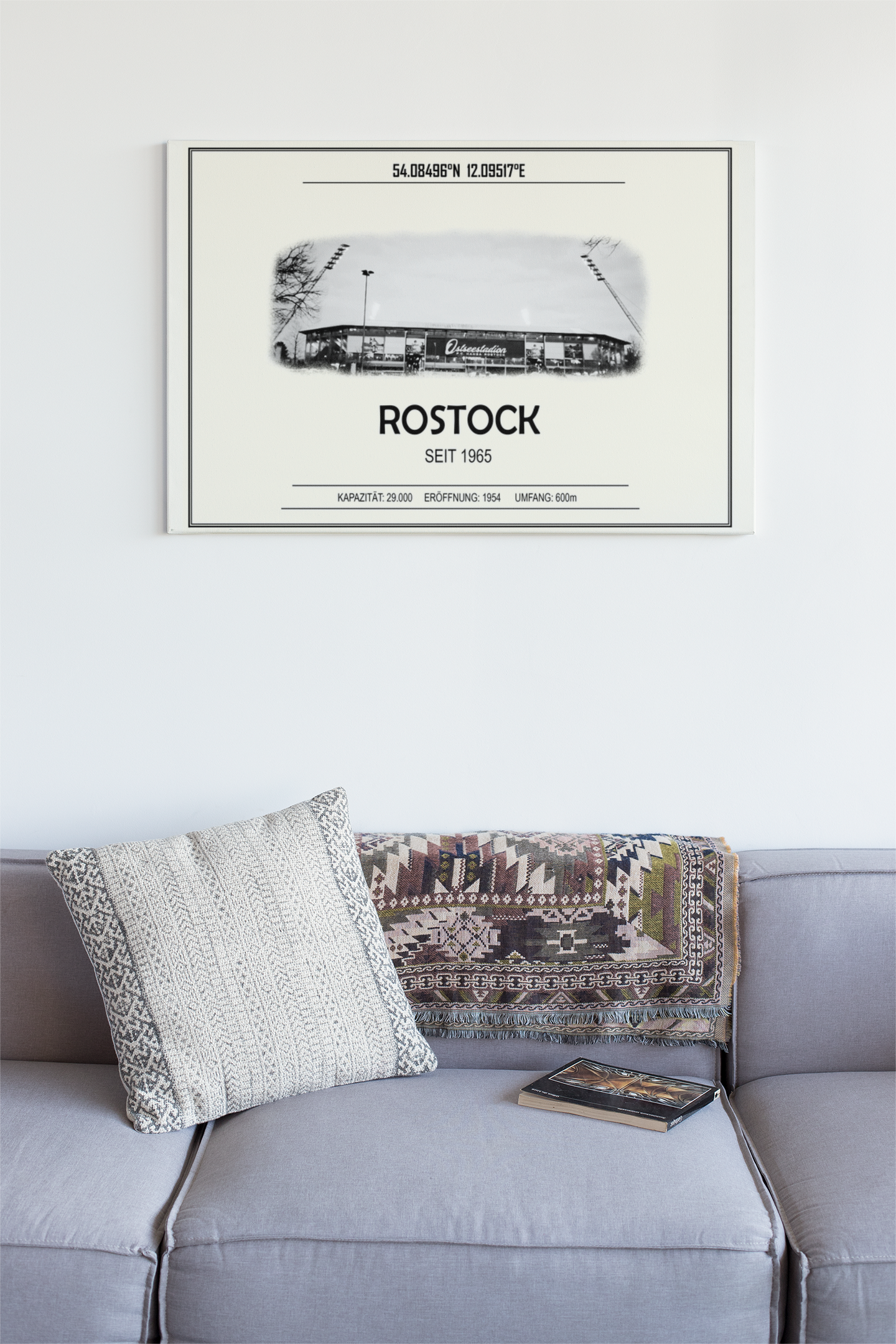 Rostock Stadion Leinwand