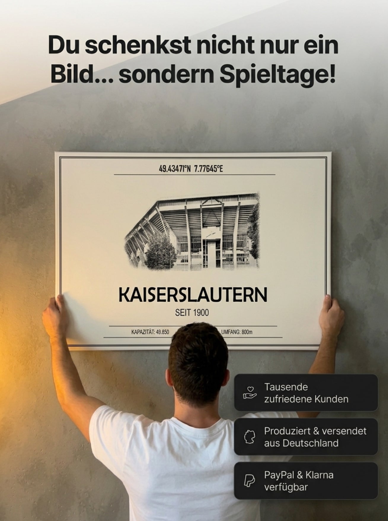Saarbrücken Stadion Leinwand