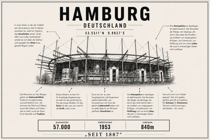 Hamburg Stadion Leinwand