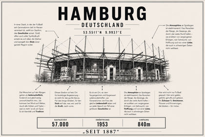 Hamburg Stadion Leinwand