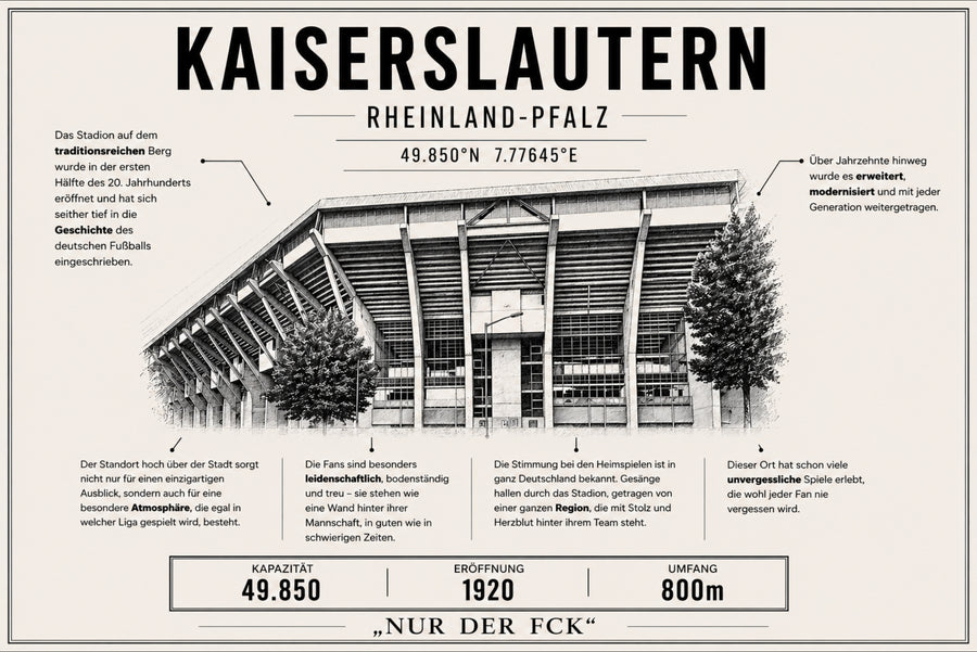 Kaiserslautern Stadion Leinwand