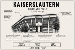 Kaiserslautern Stadion Leinwand