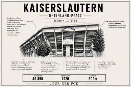 Kaiserslautern Stadion Leinwand