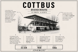 Cottbus Stadion Leinwand