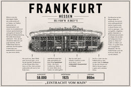 Frankfurt Stadion Leinwand