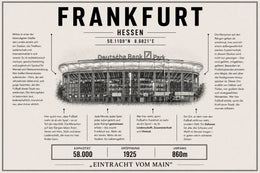 Frankfurt Stadion Leinwand