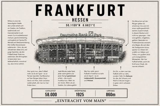 Frankfurt Stadion Leinwand