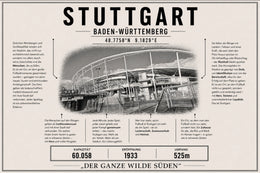 Stuttgart Stadion Leinwand