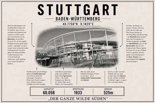 Stuttgart Stadion Leinwand