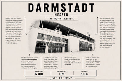 Darmstadt Stadion Leinwand