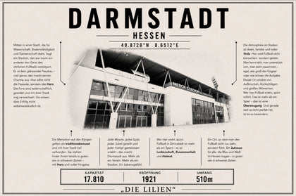 Darmstadt Stadion Leinwand