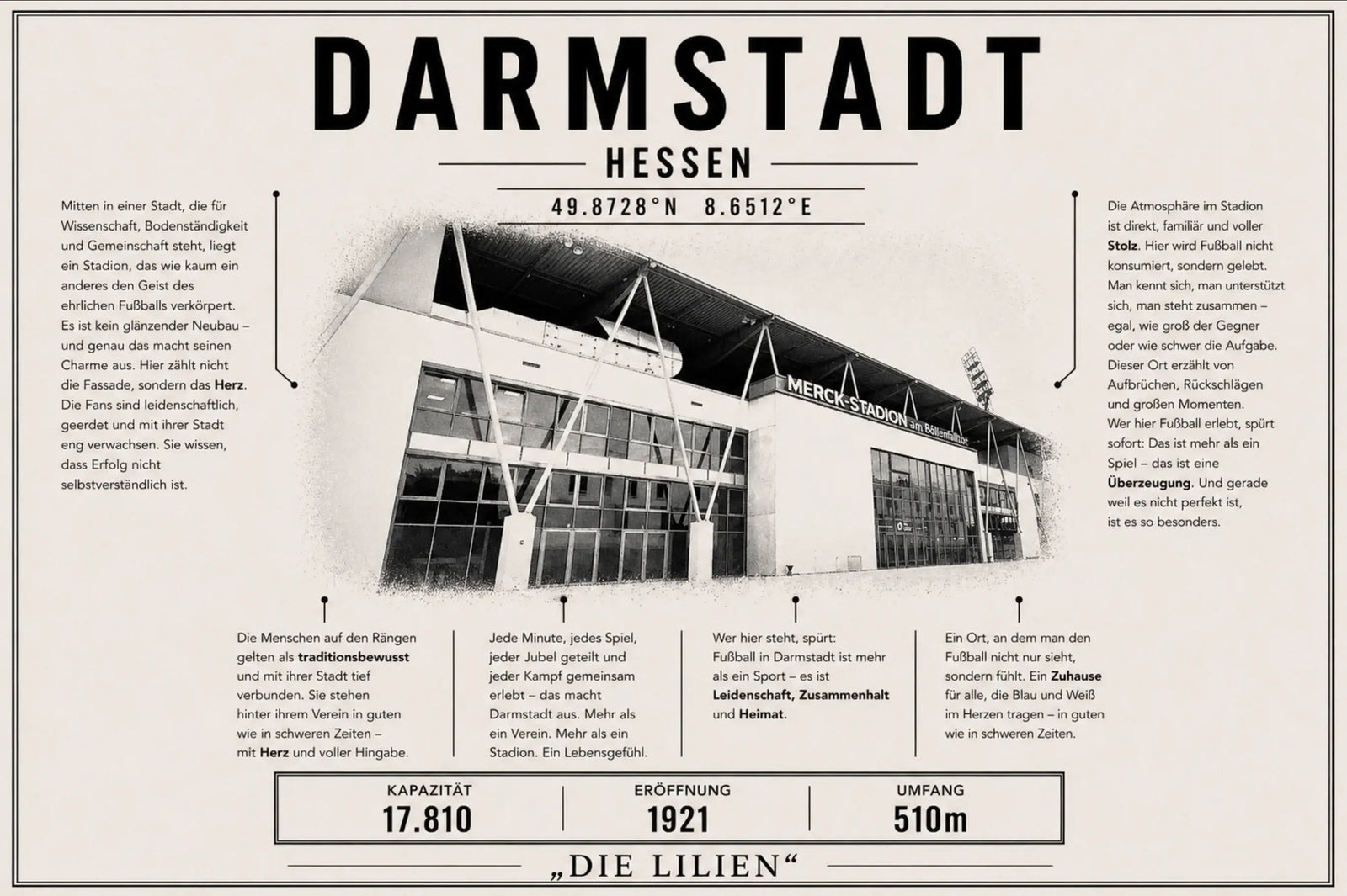 Darmstadt Stadion Leinwand