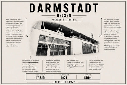 Darmstadt Stadion Leinwand