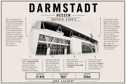 Darmstadt Stadion Leinwand