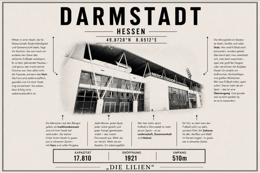 Darmstadt Stadion Leinwand