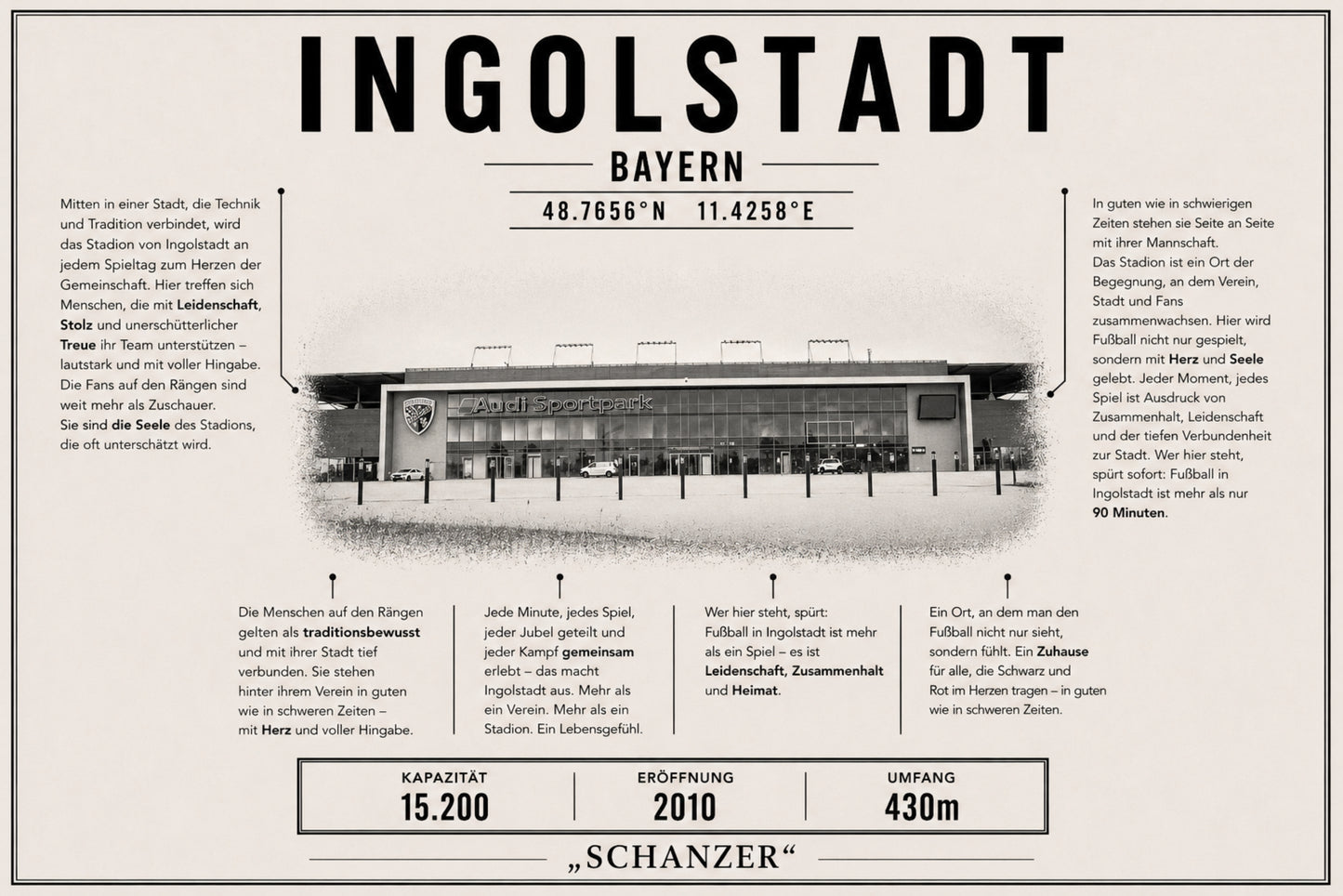 Ingolstadt Stadion Leinwand