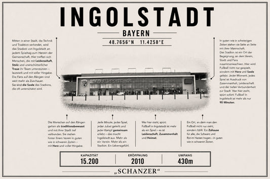 Ingolstadt Stadion Leinwand