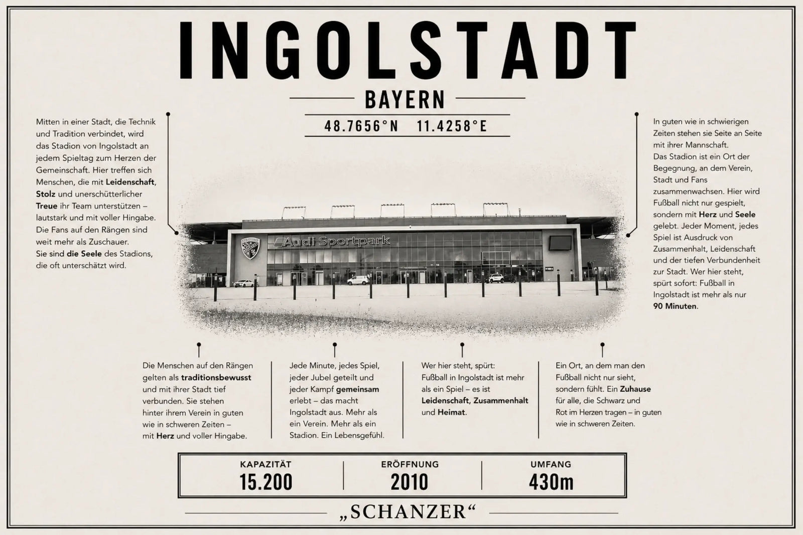 Ingolstadt Stadion Leinwand
