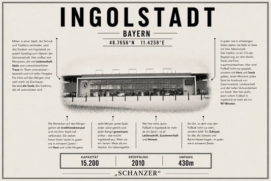 Ingolstadt Stadion Leinwand