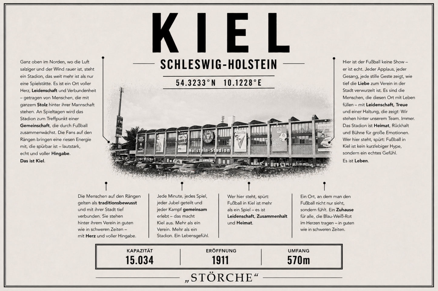Kiel Stadion Leinwand