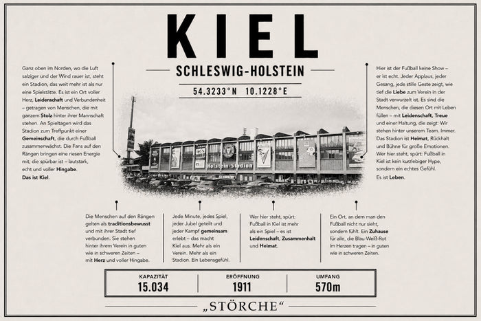 Kiel Stadion Leinwand