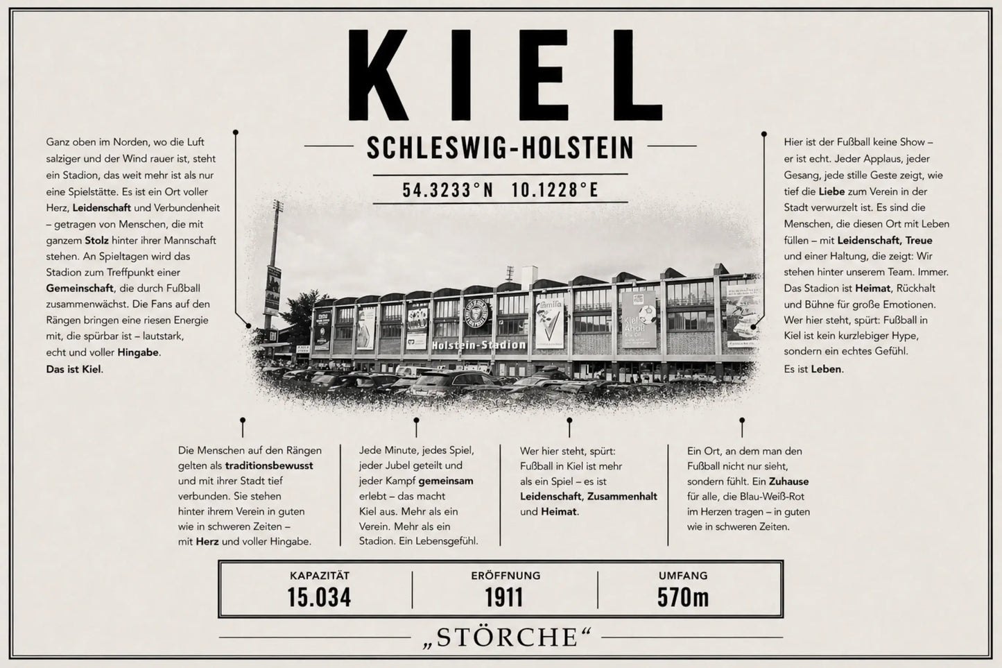 Kiel Stadion Leinwand