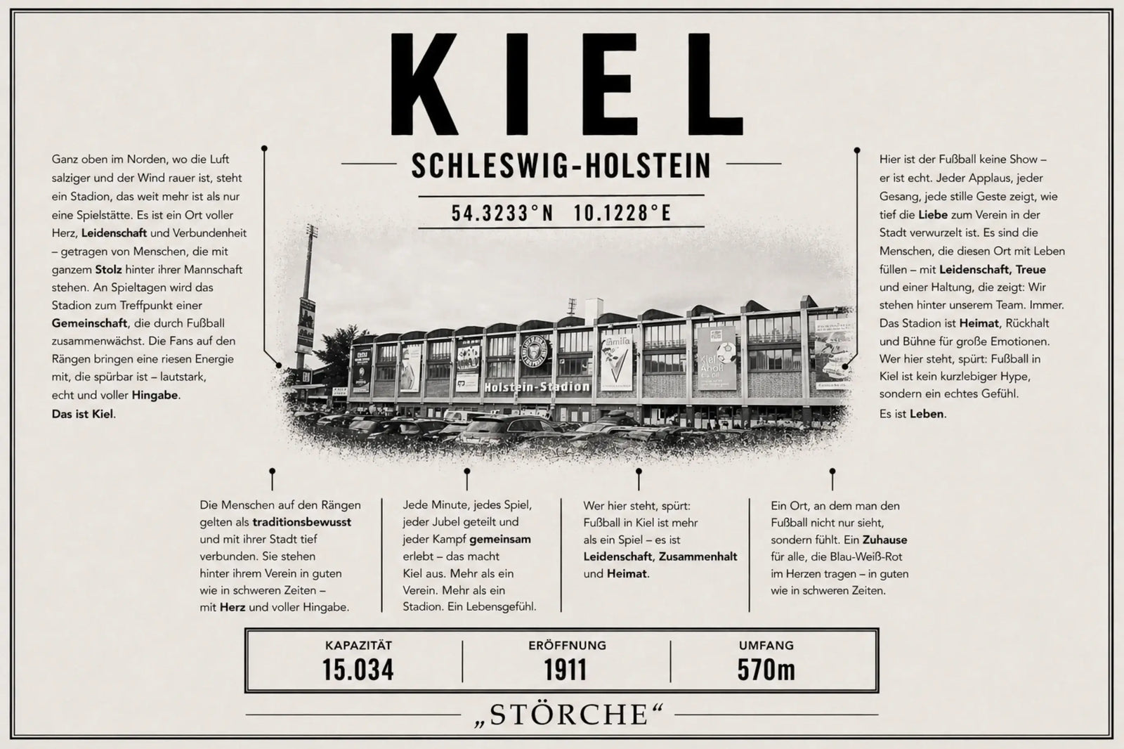 Kiel Stadion Leinwand
