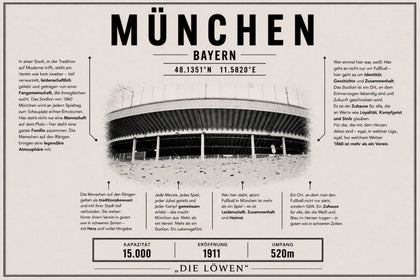 München Stadion Leinwand
