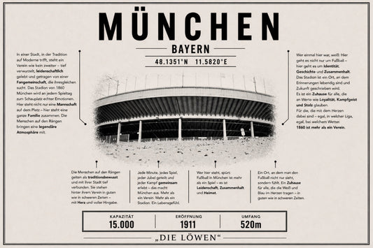 München Stadion Leinwand