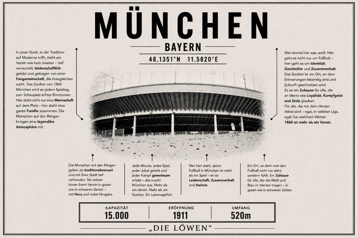 München Stadion Leinwand