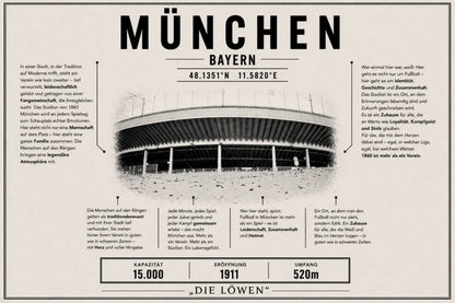 München 1860 Stadion Leinwand