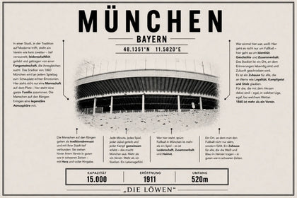 München Stadion Leinwand