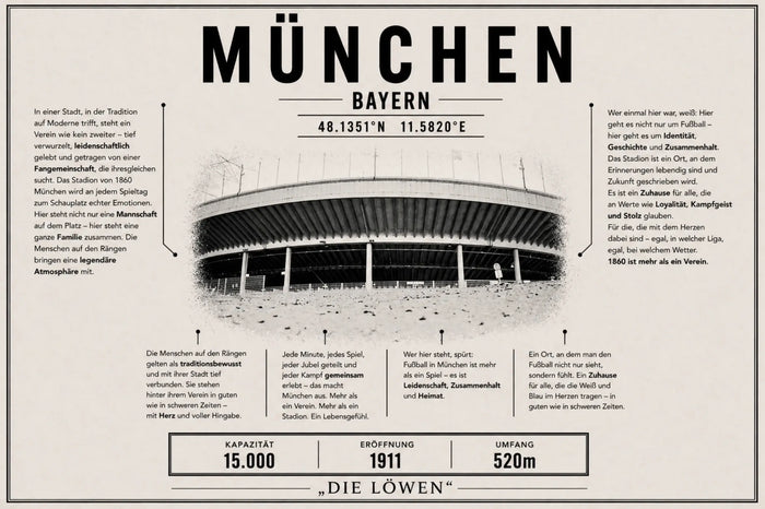 München Stadion Leinwand