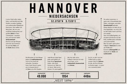 Hannover Stadion Leinwand