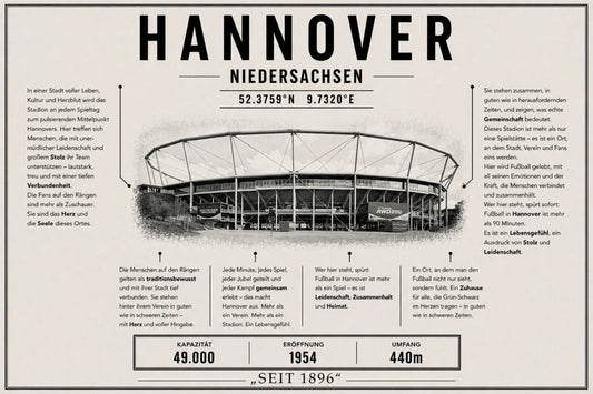 Hannover Stadion Leinwand