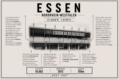 Essen Stadion Leinwand