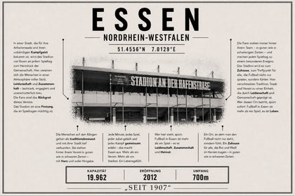 Essen Stadion Leinwand