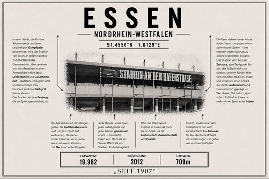 Essen Stadion Leinwand
